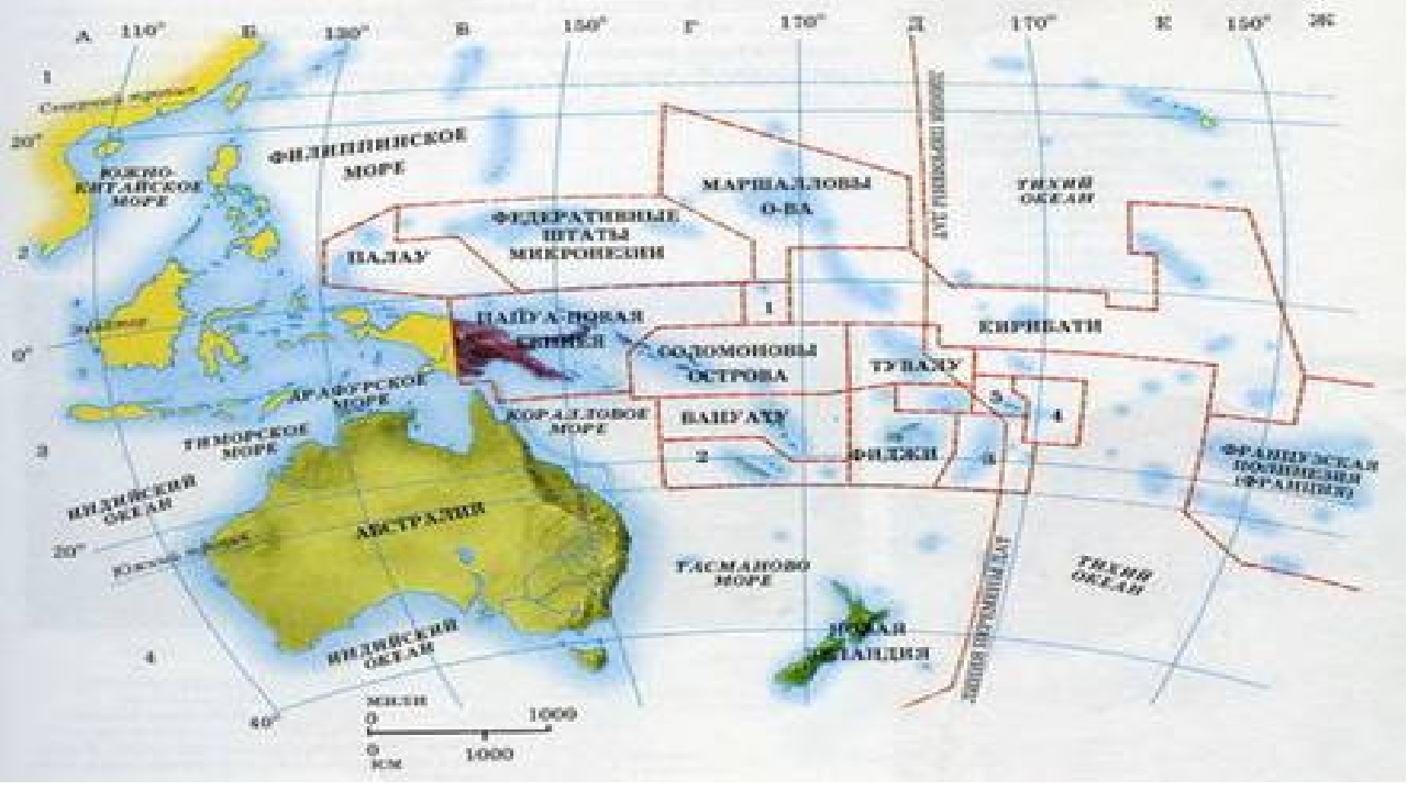 Австралия и океания страны. Страны Австралии и Океании. Политическая карта Океании со странами. Австралия и Океания страны и столицы на карте. Государства Австралии и Океании на карте.