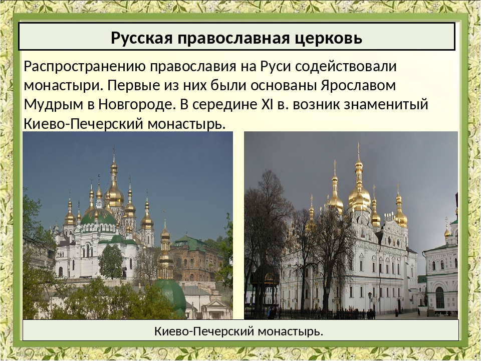Православная церковь презентация 6 класс