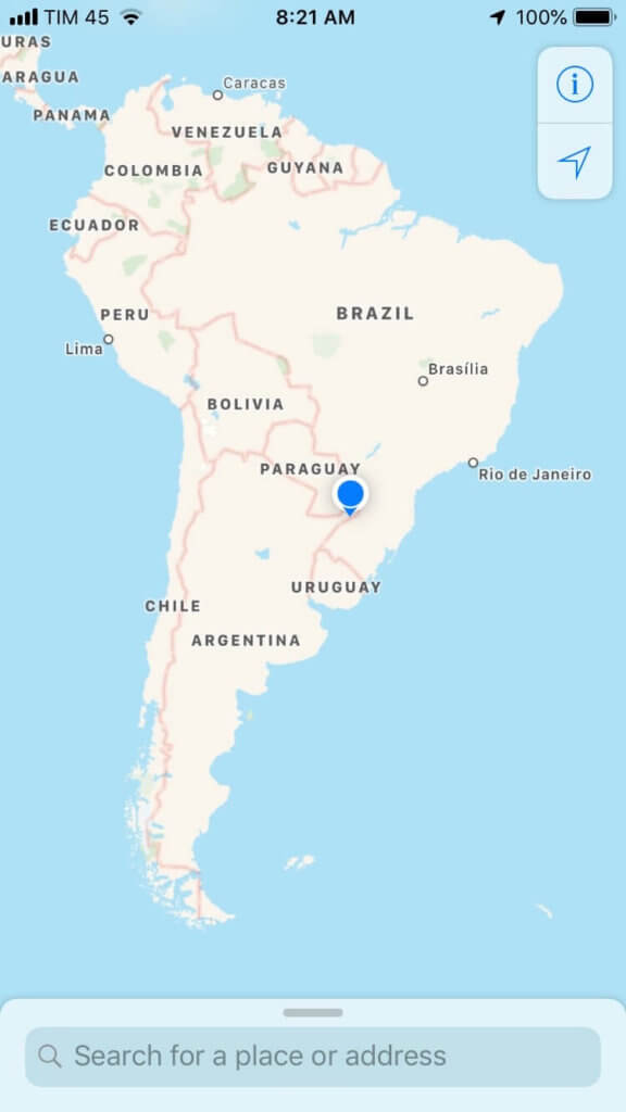 карта южной америки