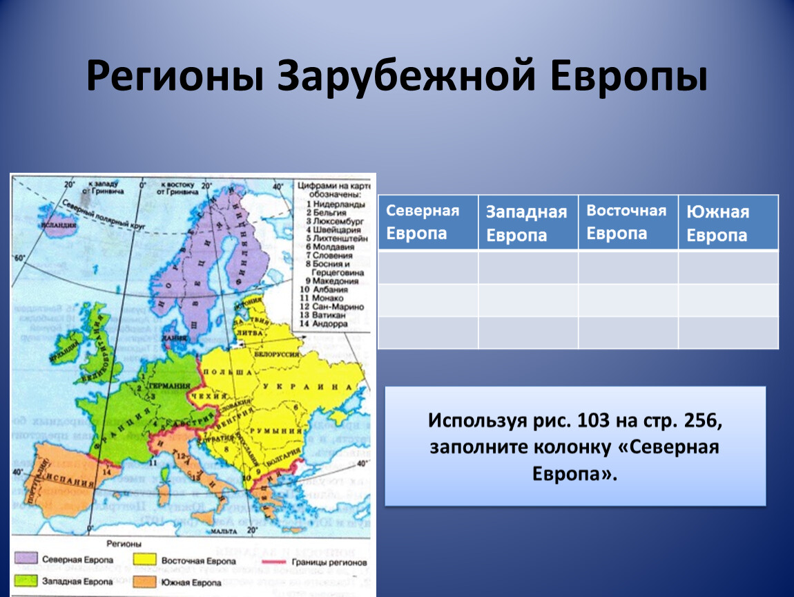 Зарубежная европа включает в себя. Северная Европа 7 класс география регионы Европы. Восточная Европа на карте зарубежной Европы. Северная Европа на карте зарубежной Европы. Северная Европа средняя Европа Южная Европа Восточная Европа карта.
