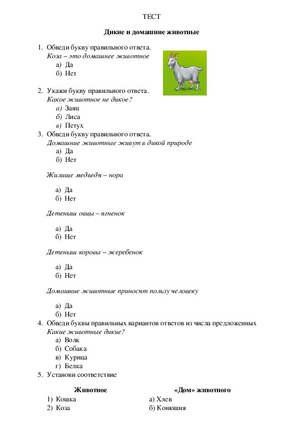 Тест дикие и домашние. Домашние животные тест. Дикие и домашние животные 2 класс тест. Проверочная работа животные.