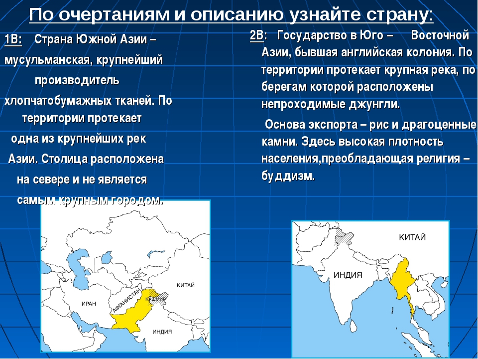 Где находится юго западная азия