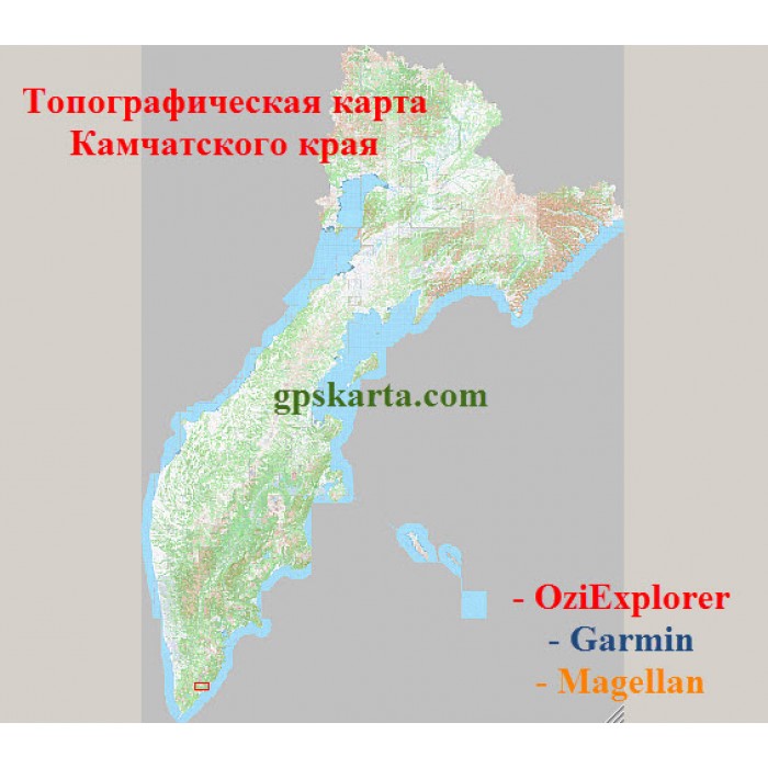 Карта камчатского края