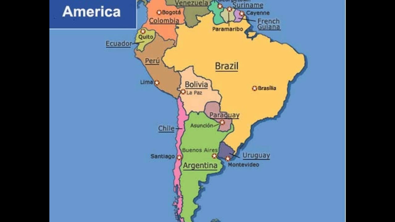 South american country. Карта Южной Америки со странами крупно. Карта Южной Америки со странами крупно на русском. Карта Южной Америки со странами и столицами. Политическая карта Южной Америки на русском языке.