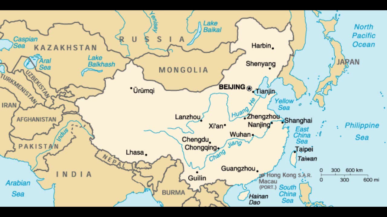 Китай между какими реками. Ухань на карте Китая. Реки и озера Китая на карте. Географическое положение Китая карта.
