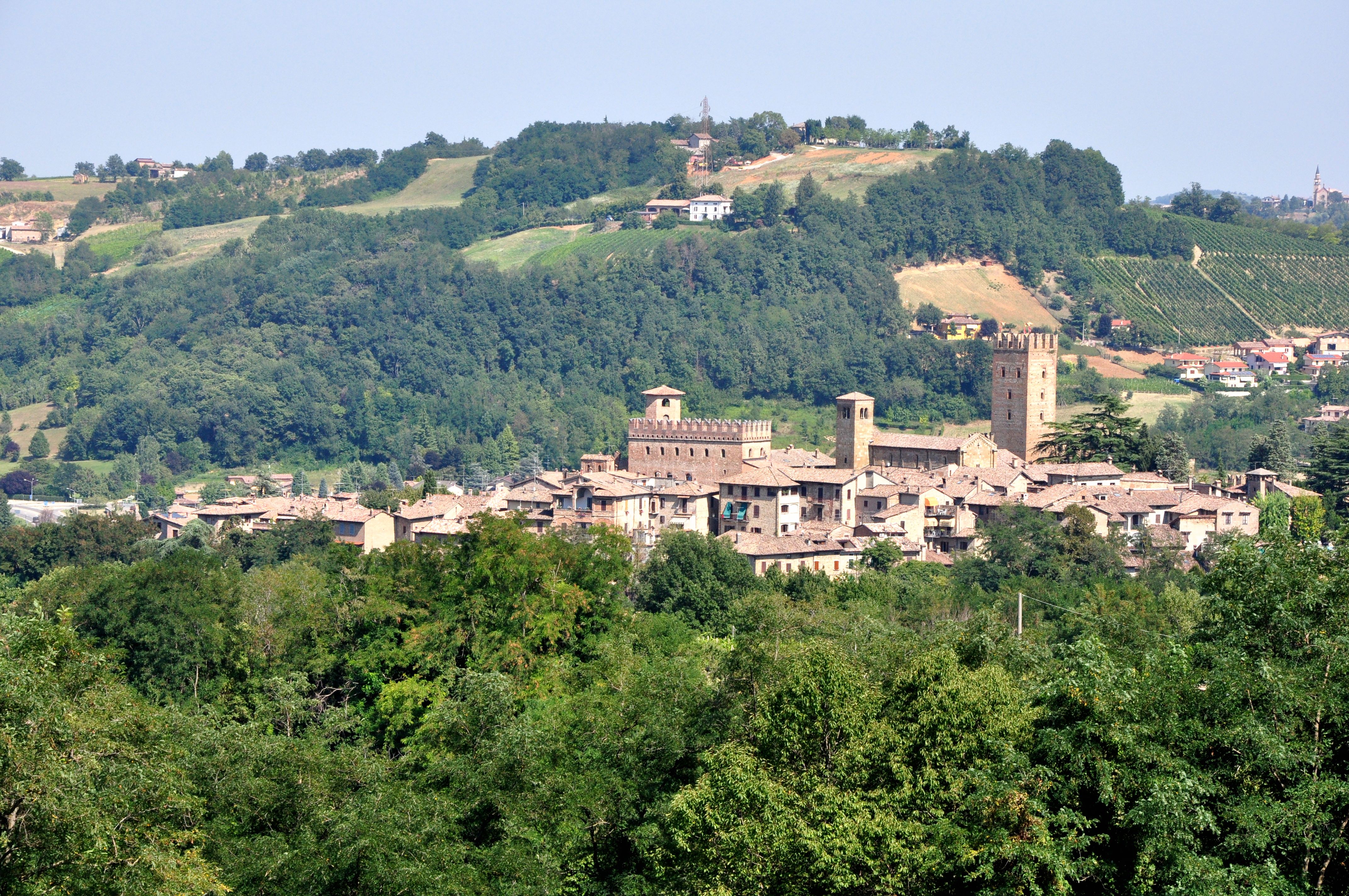 Романья. Castell'Arquato Италия. Emilia-Romagna Италия.