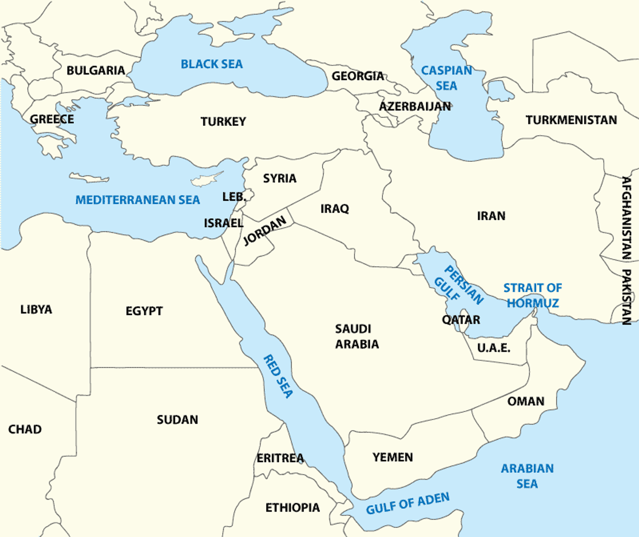 Карта ближнего востока с границами государств. Сирия на карте ближнего Востока. Турция и Сирия на карте. Катар на карте ближнего Востока. Сирия и Иран на карте.