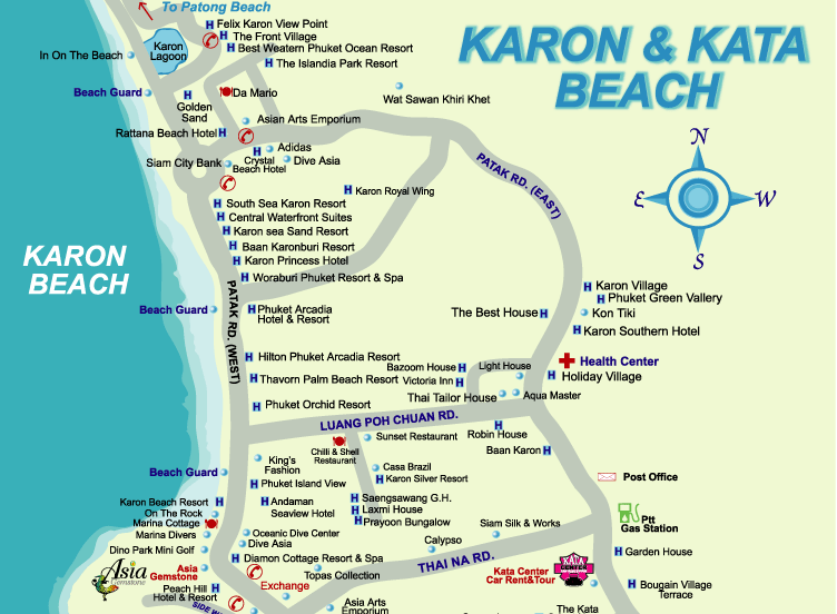 Пляж карта описание. Карон Бич карта. Карон на карте Пхукета. Карон Бич Пхукет на карте. Пляж Карон на карте Пхукета.