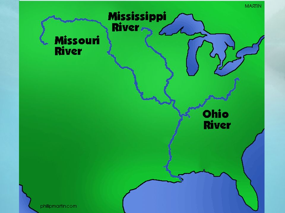 Какая река является правым притоком миссисипи. Река Миссисипи с притоком Миссури. Река Миссисипи и Миссури на карте. Река Миссисипи на карте.