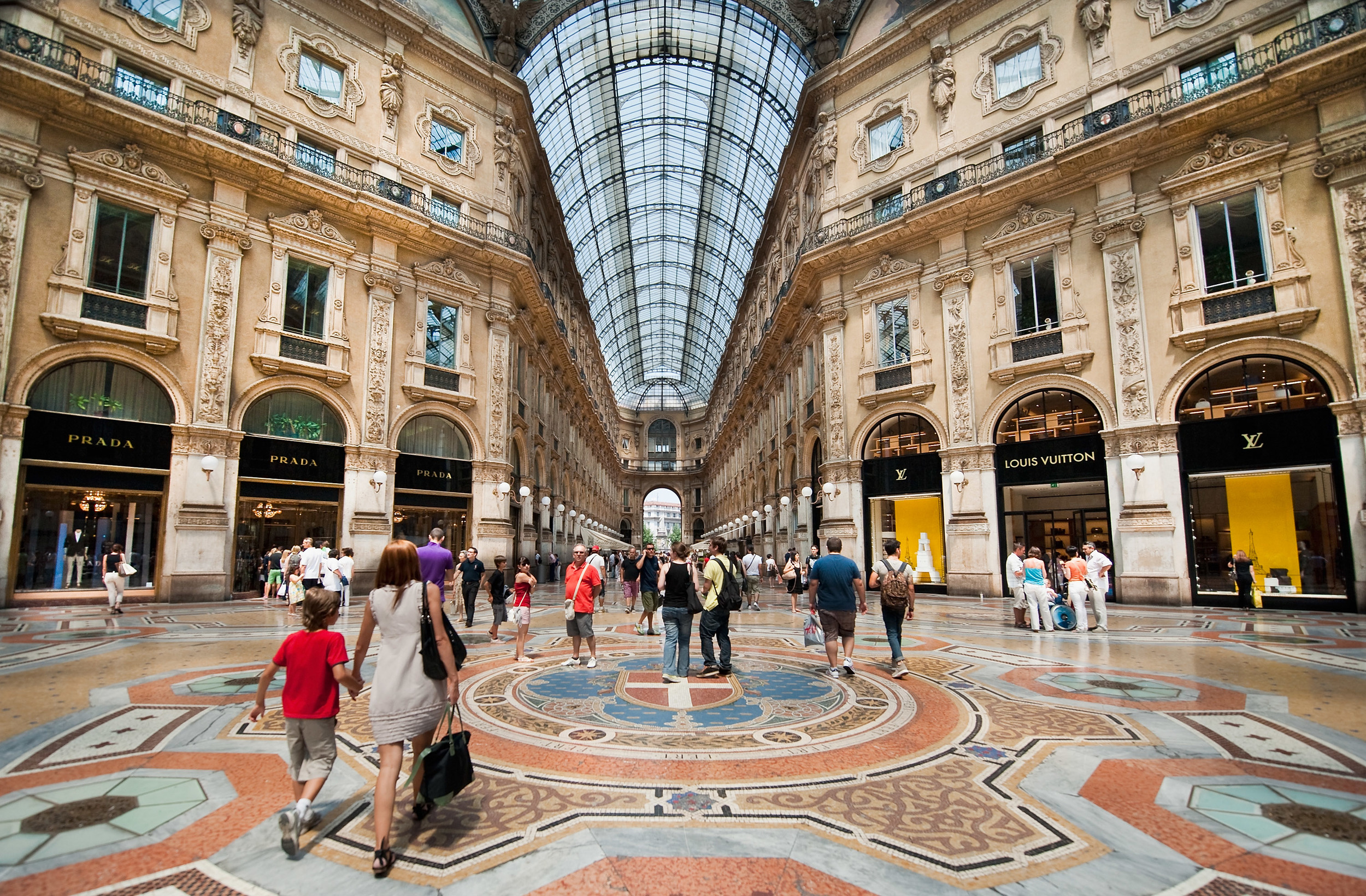 Piazza milano. Галерея Виктора Эммануила II.