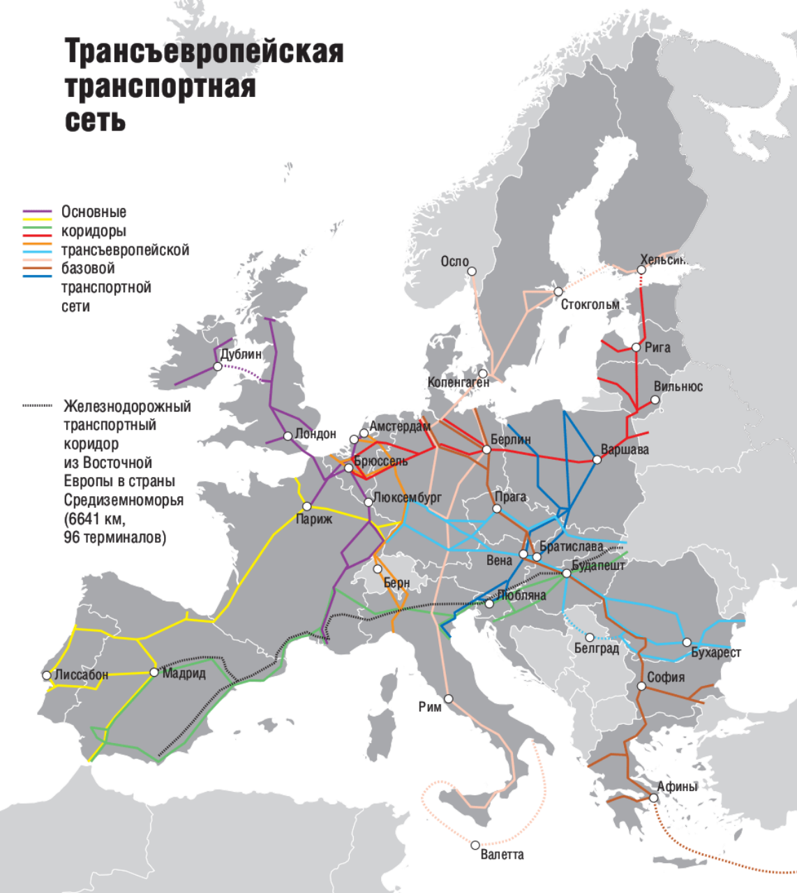 Эта железная дорога была соединить западную сеть. Транспортные магистрали зарубежной Европы на карте. Главные транспортные магистрали зарубежной Европы на карте. Карта сети транспортных коридоров в Восточной Европе. Главные Сухопутные транспортные пути Европы карта.
