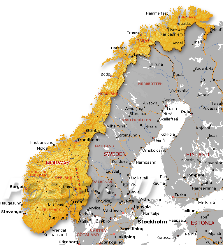 Норвегия карта с городами подробная. Норвегия карта географическая. Территория Норвегии на карте. Норвегия политическая карта. Расположение Норвегии на карте.