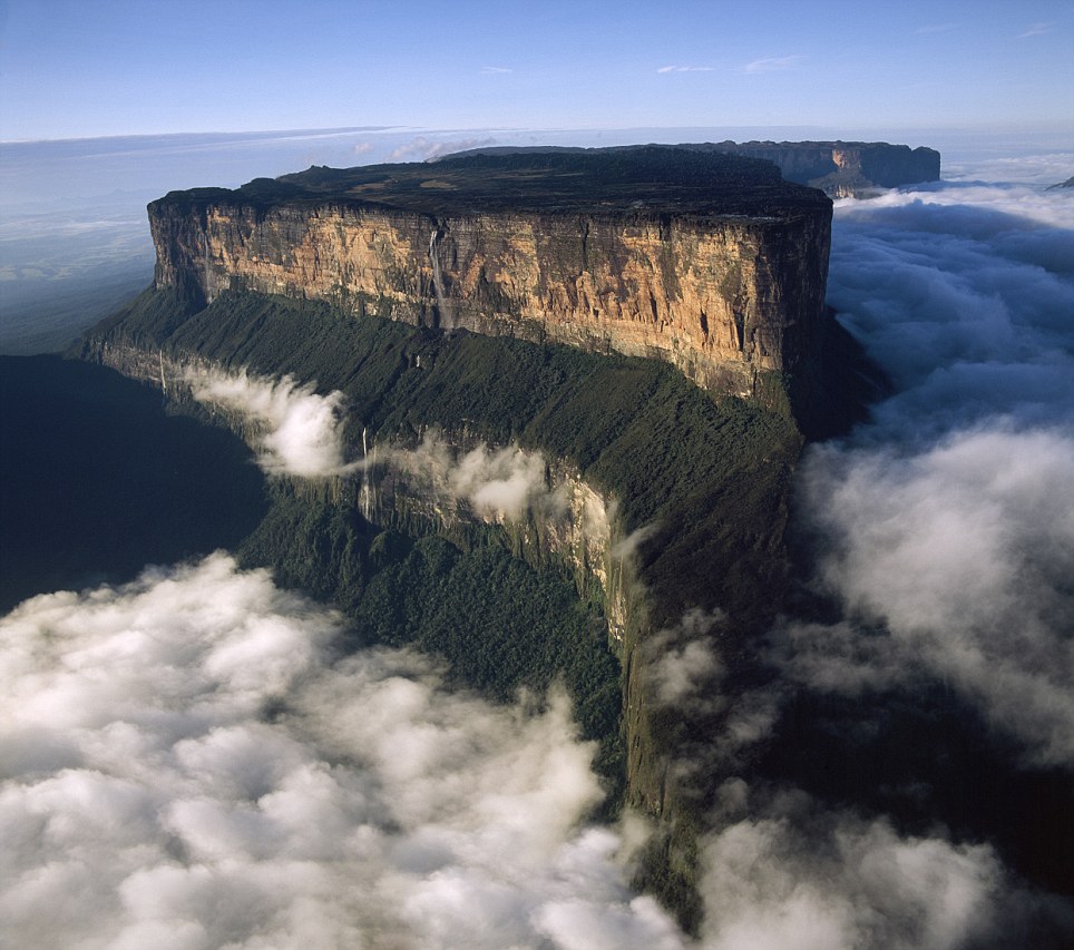 Aerial image of Tepuis, Venezuela South America: Mount Roraima (