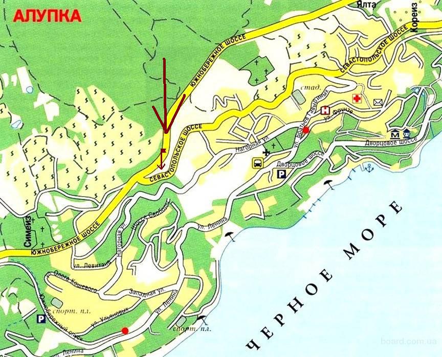 Карта г ялта. Алупка на карте Крыма. Воронцовский парк Алупка карта. Карта Алупки с улицами. Карта Алупки с улицами и домами.