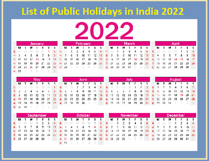 Праздники 2022. Корейский календарь 2022. India Holidays 2022.