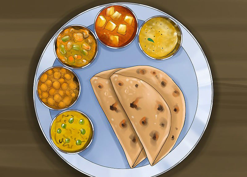 Правила как есть индийскую еду руками