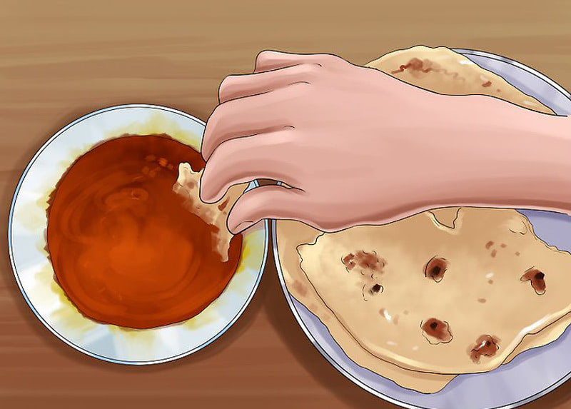 Как правильно кушать индийскую еду руками