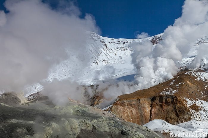 активные вулканы Камчатки