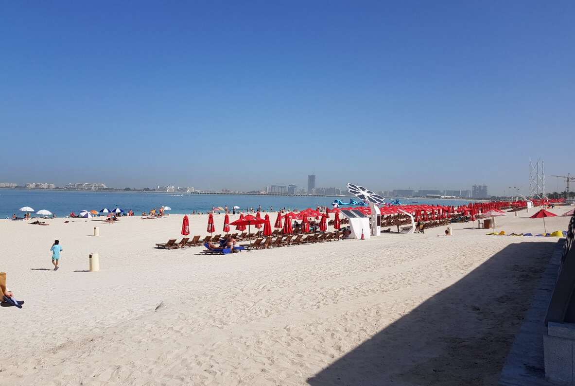 Пляж Марина бич в Дубае