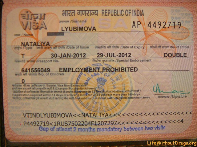 Индия какая виза