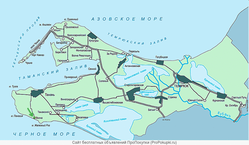 Покажи карту города темрюка