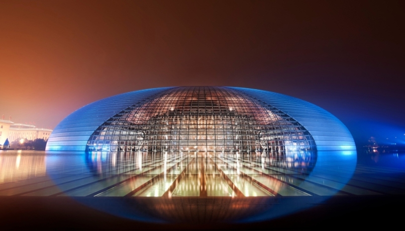 уникальные здания: Национальный оперный театр Китая (National Grand Theater) в Пекине