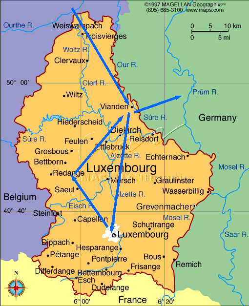 Регионы люксембурга. Герцогство Люксембург на карте. Люксембург границы на карте. Люксембург на карте Европы.