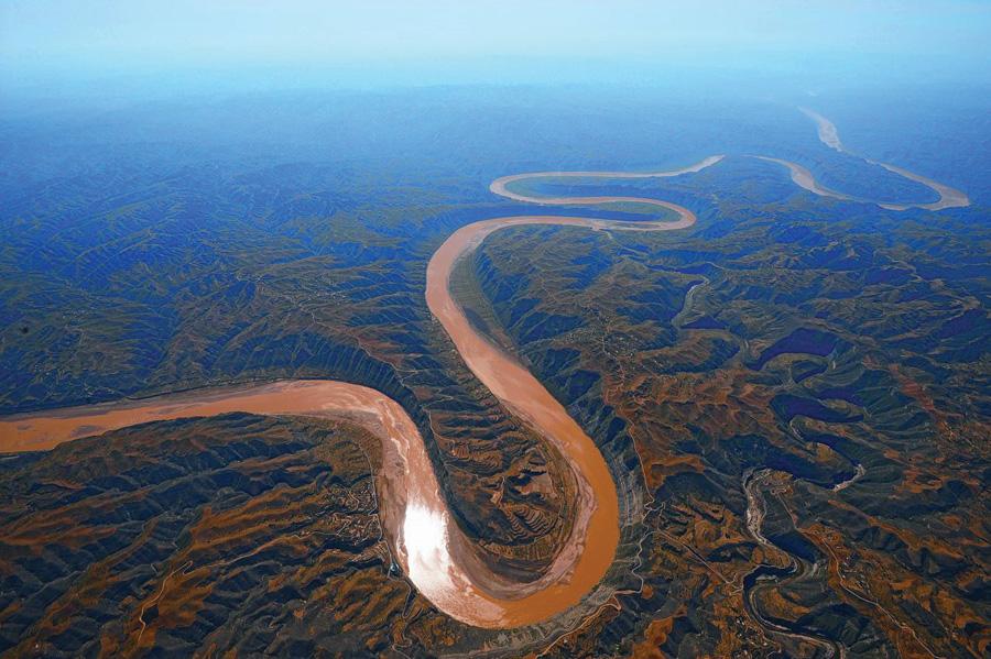 Самая длинная река на свете. Долина реки Хуанхэ. Русло Хуанхэ.