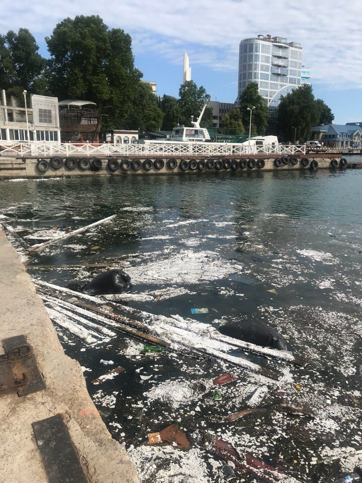 Вода в черном море ялта. Загрязненная бухта Севастополь. Грязное море Ялта. Загрязнение воды в Крыму.