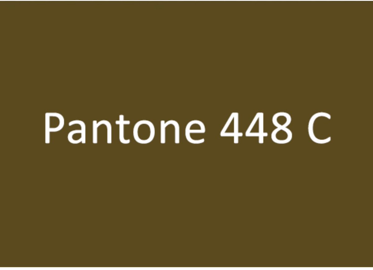 Ужасный цвет. Pantone 448c цвет. Pantone 448 c. Самый отвратительный цвет.