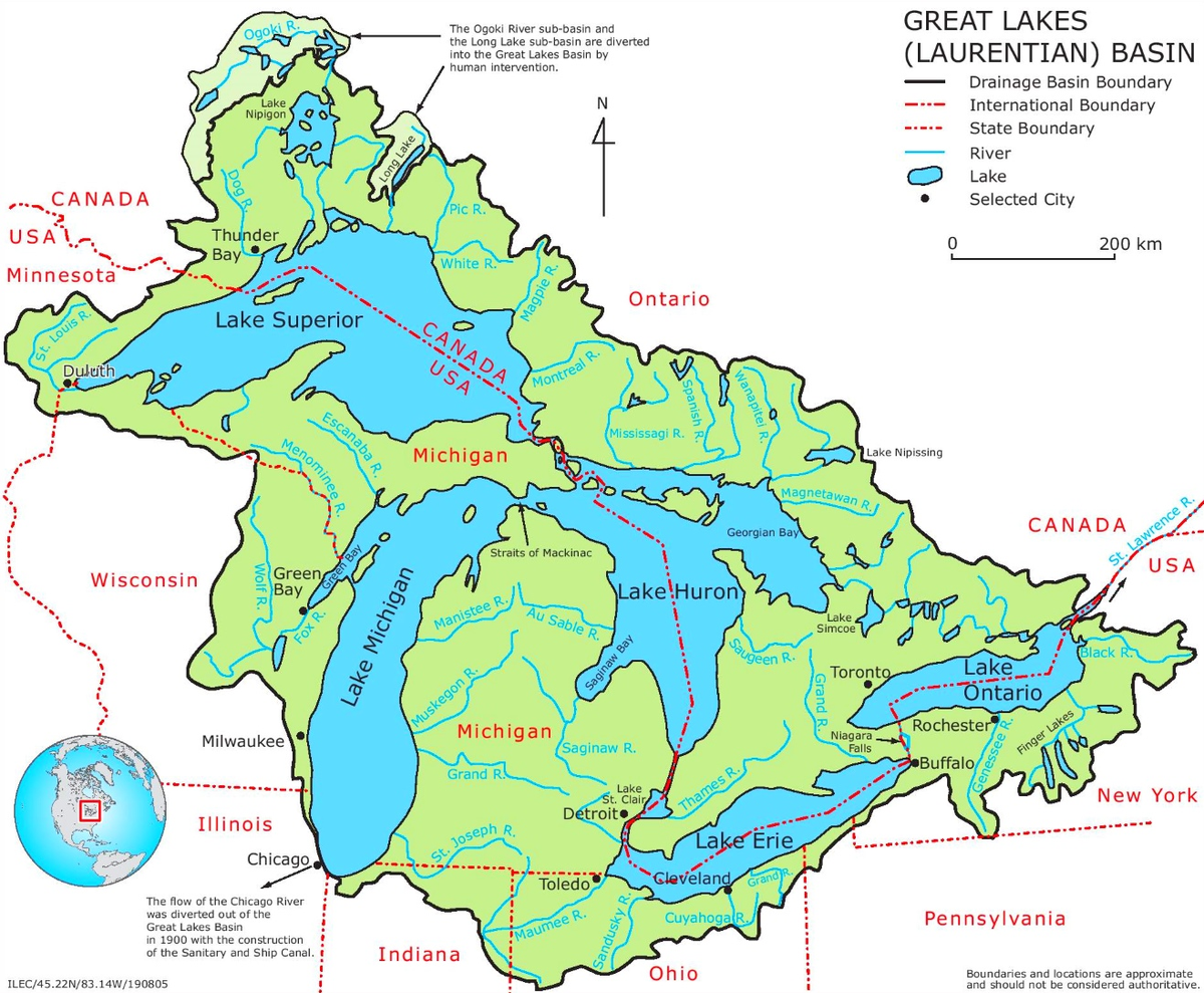 Какие озера входят в великие американские озера. Great Lakes Canada карта. Великие озера Канады на карте. 5 Великих озер Северной Америки на карте. Великие американские озера на карте Северной Америки.