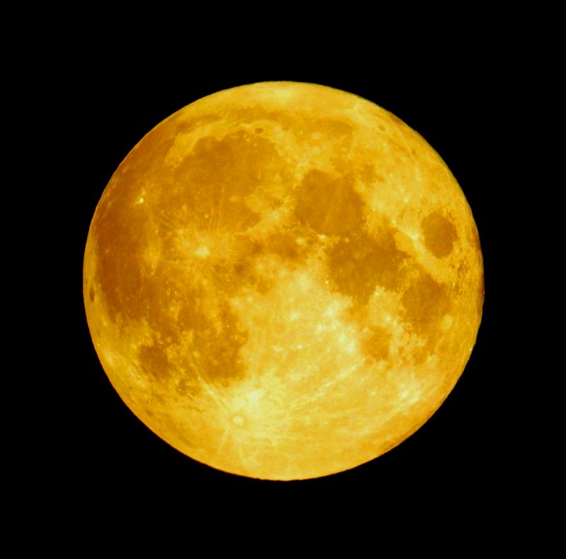 Желтая луна фото