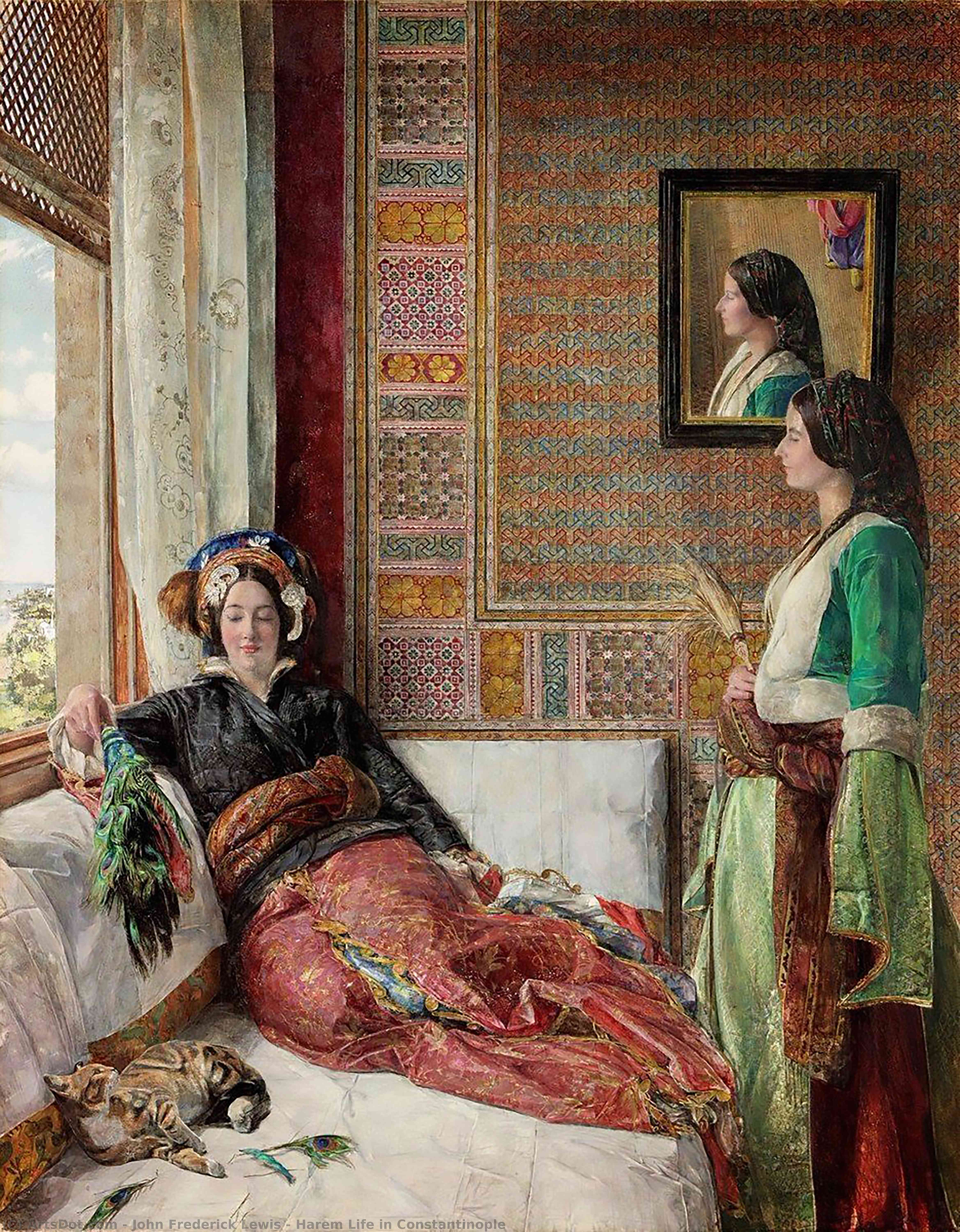 John frederick lewis harem life in constantinople