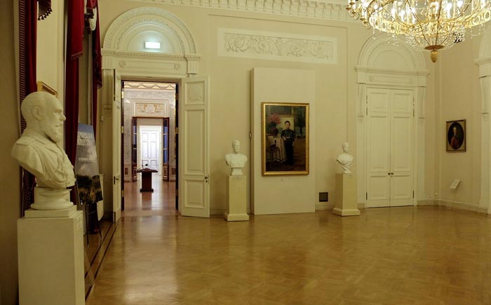 Столовая зала Михайловского замка, где прошел последний ужин императора