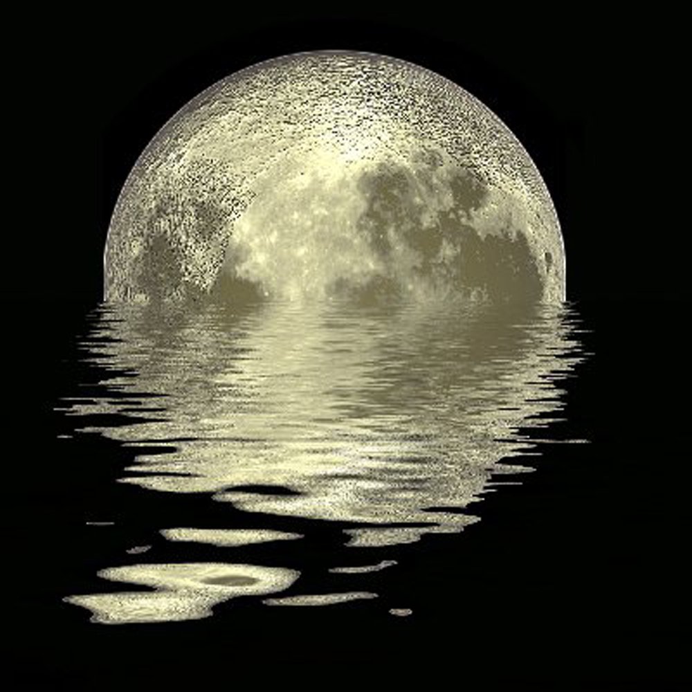 Лунная вода на луне. Отражение Луны в воде. Отражение Луны в море. Луна анимационная. Лунная дорожка на воде.