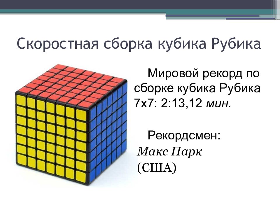 Мировой рекорд по сборке 3х3. Мировой рекорд кубик Рубика 1х1. Мировой рекорд по собиранию кубика Рубика 1х1. Проект на тему кубик Рубика. Скоростная сборка кубика Рубика.