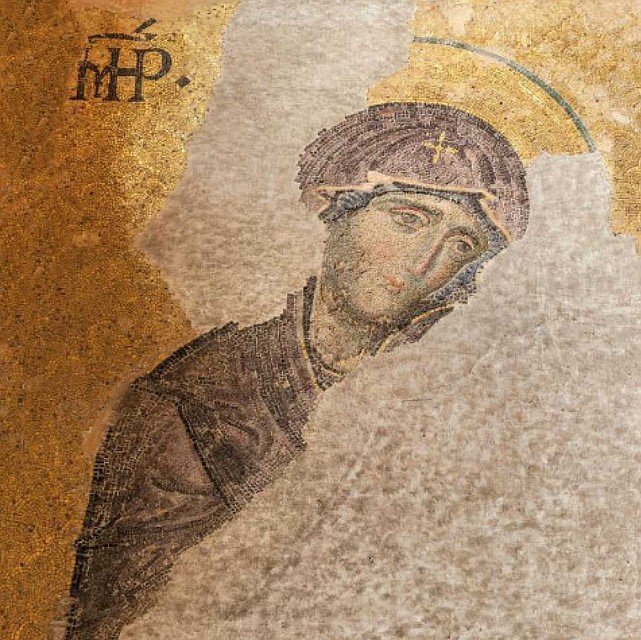 Уникальные мозаики Айя-Софии: Дева Мария, вторая половина XIII века. Фото: GLOBAL LOOK PRESS