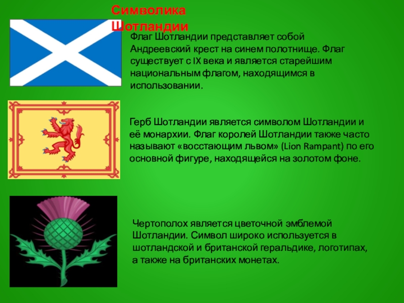 Описать символ. Флаг и символ Шотландии. Шотландия флаг и герб. Государственные символы Шотландии. Шотландия герб флаг и символ.