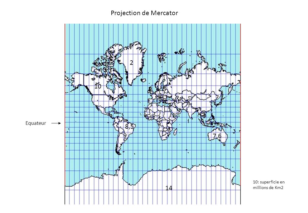 Карта меркатора искажение