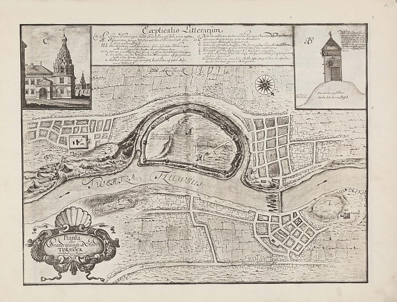 План города Торжок в 1674 году