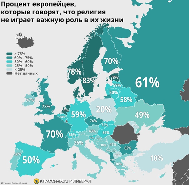 Религиозная карта европы