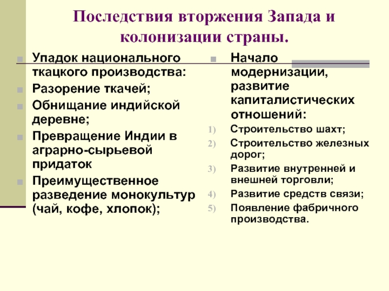 Последствия общества. Последствия вторжения Запада и колонизации страны. Последствия колонизации. Последствия вторжения Запада. Индия разрушение традиционного общества.