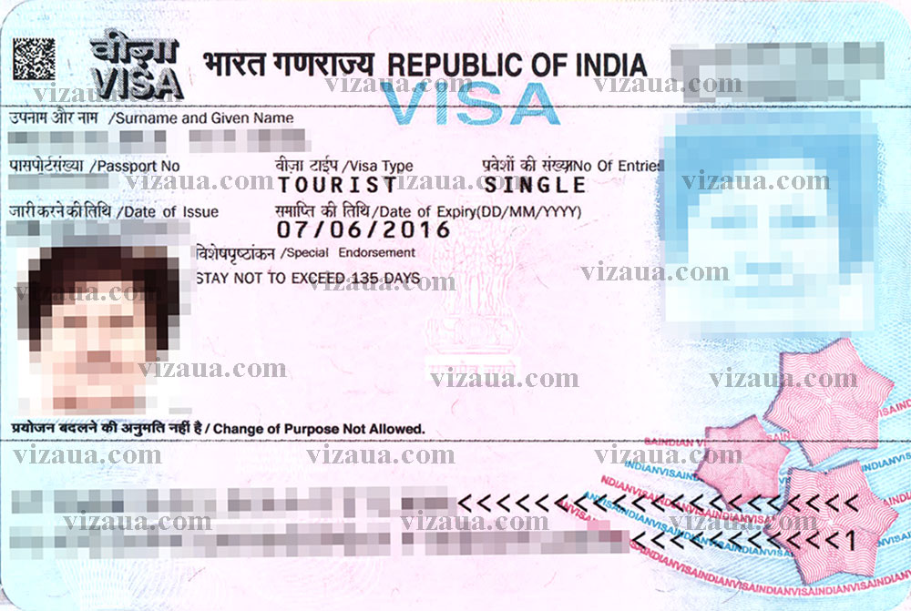 Размер фото на визу в индию