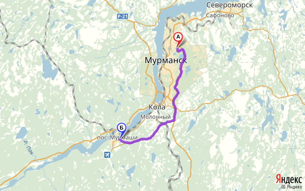 Сколько километров до мончегорска. Дорога от Мурманска до аэропорта. Мурманск и Североморск на карте.