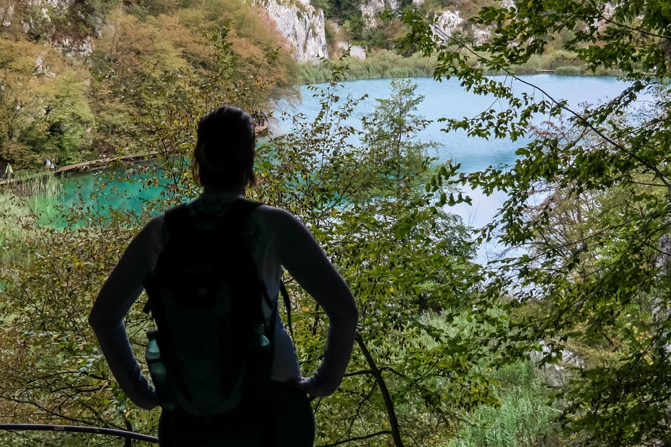 Visiting Plitvice Lakes: A view from the trail