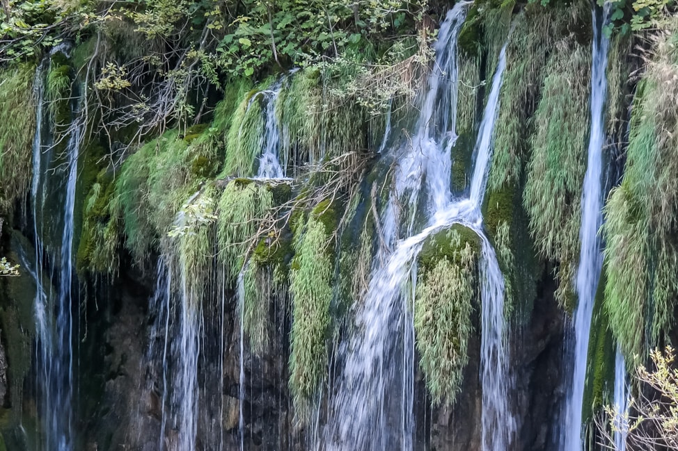 Visiting Plitvice Lakes: one of the many waterfalls