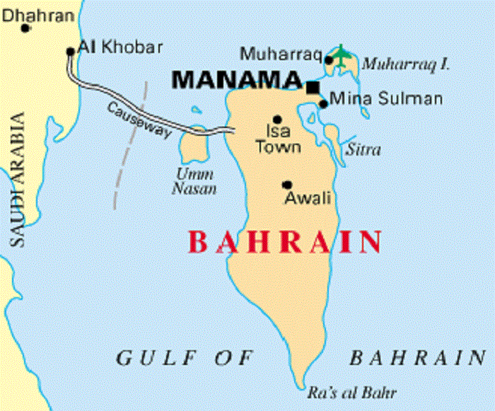 Бахрейн где находится карта
