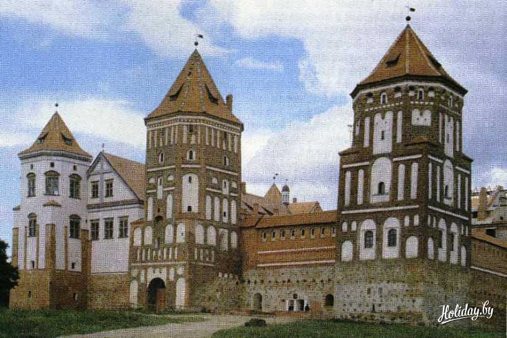 Макет замка при Святополк-Мирских