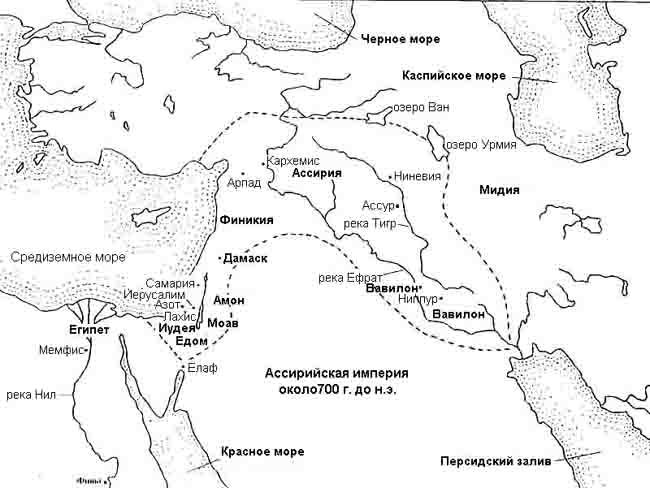 Контурная карта междуречье