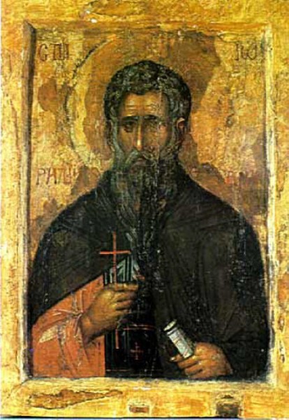 Прп. Иоанн Рыльский. Икона из Рыльского монастыря